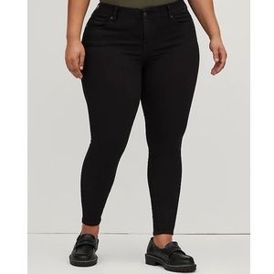 Old Navy Plus Size 30 Black Super Skinny Mid Rise Jeans